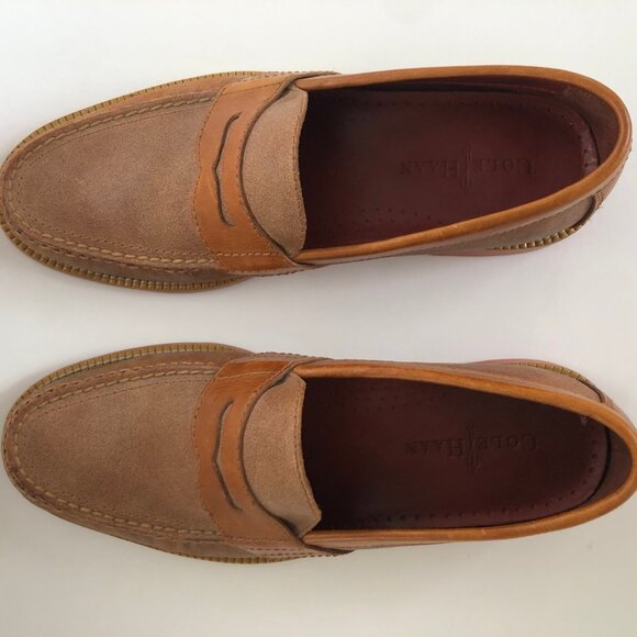 Cole Haan men\'s loafers Size 9 Brown Excellent Condition
